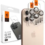 [2-Pack] Spigen iPhone 16 Pro Max/16 Pro Linsskydd Härdat glas EZ FIT