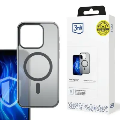 3MK Mobilskal till iPhone 16 Pro Max MagSafe Frosty - Svart