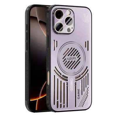 ABEEL Mobilskal till iPhone 16 Pro Max Aluminium + PC + TPU - Lila