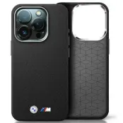 BMW iPhone 16 Pro Max Mobilskal Kevlar Wrapped Metal - Svart