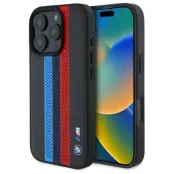 BMW iPhone 16 Pro Max Mobilskal MagSafe Tricolor Printed Stripes