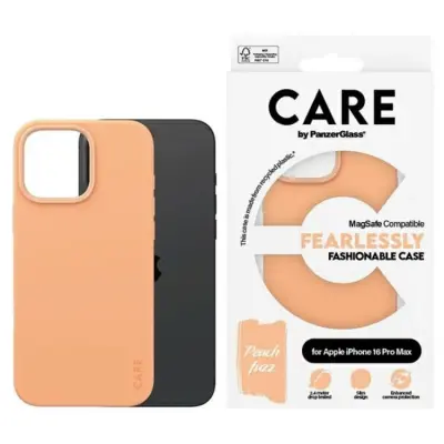 CARE By PanzerGlass Mobilskal till iPhone 16 Pro Max MagSafe Fashion - Orange
