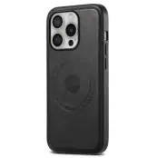 DENIOR A10 iPhone 16 Pro Max Skal Äkta Läder Svart