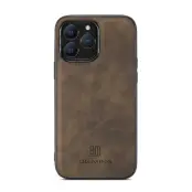 DG.MING iPhone 16 Pro Max Mobilskal Hybrid Läder - Coffee