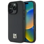 DKNY iPhone 16 Pro Max Mobilskal MagSafe Repeat Pattern Stack Logo - Svart