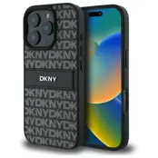 DKNY iPhone 16 Pro Max Mobilskal Texture Tonal Stripe - Svart