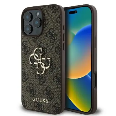 Guess Mobilskal till iPhone 16 Pro Max 4G Big Logo - Brun
