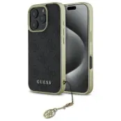 Guess iPhone 16 Pro Max Mobilskal 4G Charms Collection - Svart