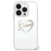 Guess iPhone 16 Pro Max Mobilskal IML Heart - Transparent