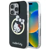 Hello Kitty iPhone 16 Pro Max Mobilskal MagSafe IML Fun Bow - Svart