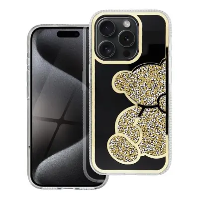 Mobilskal till iPhone 16 Teddy Bear - Guld