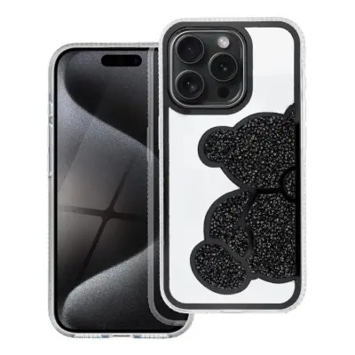 Mobilskal till iPhone 16 Teddy Bear - Svart