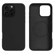 iPhone 16 Pro Max Mobilskal MagSafe Silikon Liquid - Svart