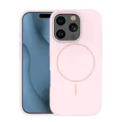 iPhone 16 Pro Max Mobilskal MagSafe Silikon Thin - Ljusrosa