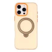 KIGC iPhone 16 Pro Max Mobilskal Rotating Kickstand - Orange