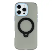 KIGC iPhone 16 Pro Max Mobilskal Rotating Kickstand - Svart