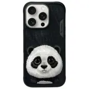 Nimmy iPhone 16 Pro Max Mobilskal Big Eyed Pet 2.0 Panda - Svart