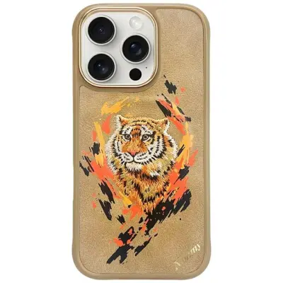 Nimmy Mobilskal till iPhone 16 Pro Max MagSafe Tiger - Ljusbrun