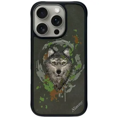 Nimmy Mobilskal till iPhone 16 Pro Max MagSafe Wolf - Mörkgrå