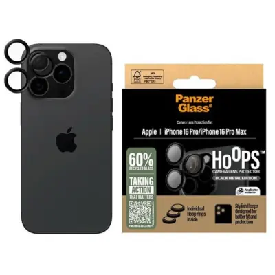 PanzerGlass iPhone 16 Pro/16 Pro Max Kameralinsskydd Härdat Glas