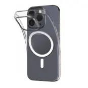 Puro iPhone 16 Pro Max Mobilskal MagSafe Silikon 03 - Transparent