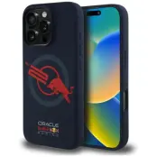 Red Bull iPhone 16 Pro Max Mobilskal MagSafe HC Silikon Red Lining ORB20 - Navy