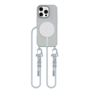 Tech-Protect iPhone 16 Pro Max Mobilhalsband Skal Magsafe - Grå