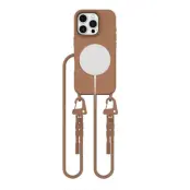 Tech-Protect iPhone 16 Pro Max Mobilhalsband Skal Magsafe Magnecklace - Brun