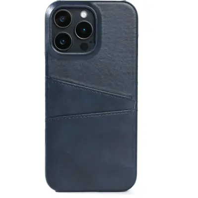 Trolsk Leather Card Case (iPhone 16 Pro Max) - Blå
