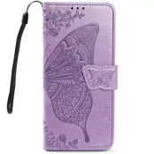 Trolsk Plånboksfodral med Fjäril (iPhone 16 Pro Max) - Rosa