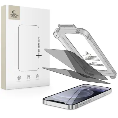 Tech-Protect [2-Pack] iPhone 16 Pro Härdat Glas Skärmskydd Privacy