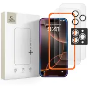 [3-Pack] Tech-Protect iPhone 16 Pro/17 Pro Härdat Glas Skärmskydd