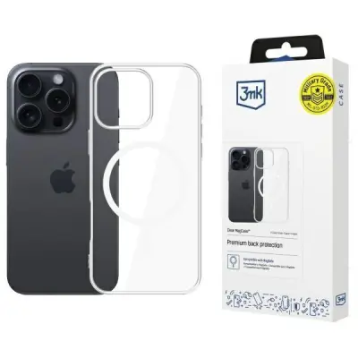 3MK Mobilskal till iPhone 16 Pro 6.3 MagSafe MagSafe Clear - Genomskinlig