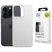 3MK iPhone 16 Pro Mobilskal MagSafe Silikon Hardy - Vit