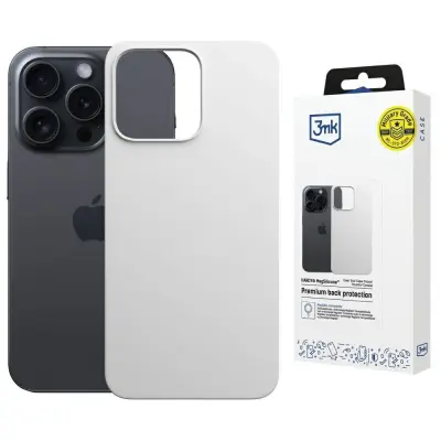 3MK Mobilskal till iPhone 16 Pro MagSafe Silikon Hardy - Vit
