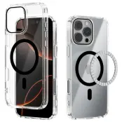 ABEEL iPhone 16 Pro Skal MagSafe Anti Scratch Transparent Svart