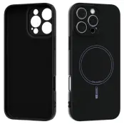 ABEEL iPhone 16 Pro Skal MagSafe Liquid Silicone Svart