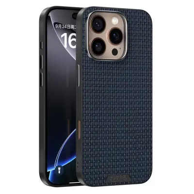 ABEEL iPhone 16 Pro Skal MagSafe Texturerad Blå