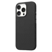 Araree iPhone 16 Pro 6.3 Mobilskal MagSafe Pellis Carbon - Svart