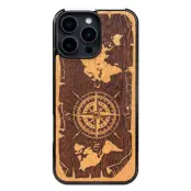 Bewood iPhone 16 Pro Mobilskal Compass Merbau