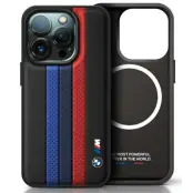 BMW iPhone 16 Pro Mobilskal MagSafe Tricolor Printed Stripes