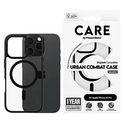 CARE By PanzerGlass Mobilskal till iPhone 16 Pro MagSafe Urban - Svart