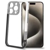 Celly iPhone 16 Pro Mobilskal Bumper - Svart/Vit