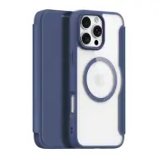 Dux Ducis iPhone 16 Pro Plånboksfodral Magsafe Skin X Pro - Blå