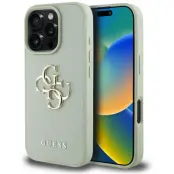 Guess Grained 4G Logo Case (iPhone 16 Pro) - Blå