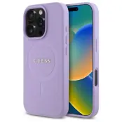 Guess iPhone 16 Pro 6.3 Mobilskal MagSafe MagSafe Saffiano - Lila