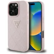 Guess iPhone 16 Pro Mobilskal Hot Stamp 4G Triangle Logo - Rosa
