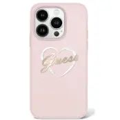 Guess iPhone 16 Pro Mobilskal IML Heart - Rosa