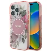 Guess iPhone 16 Pro Mobilskal MagSafe IML Flower & Tonal Circle