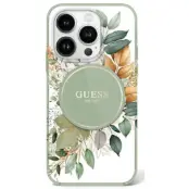 Guess iPhone 16 Pro Mobilskal MagSafe IML Flower&Tonal Circle